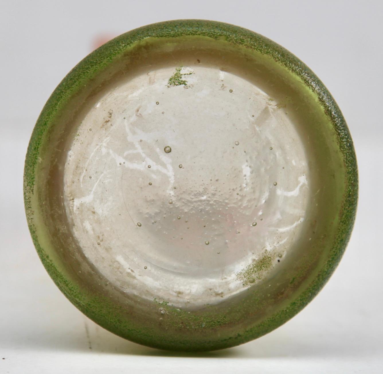 Legras Hand-Painted Decoration Glass Vase, 1900-1914 For Sale 1