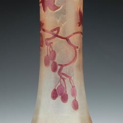 Legras 'Rubis Series' Glass Vase