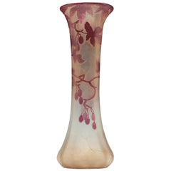 Legras 'Rubis Series' Glass Vase