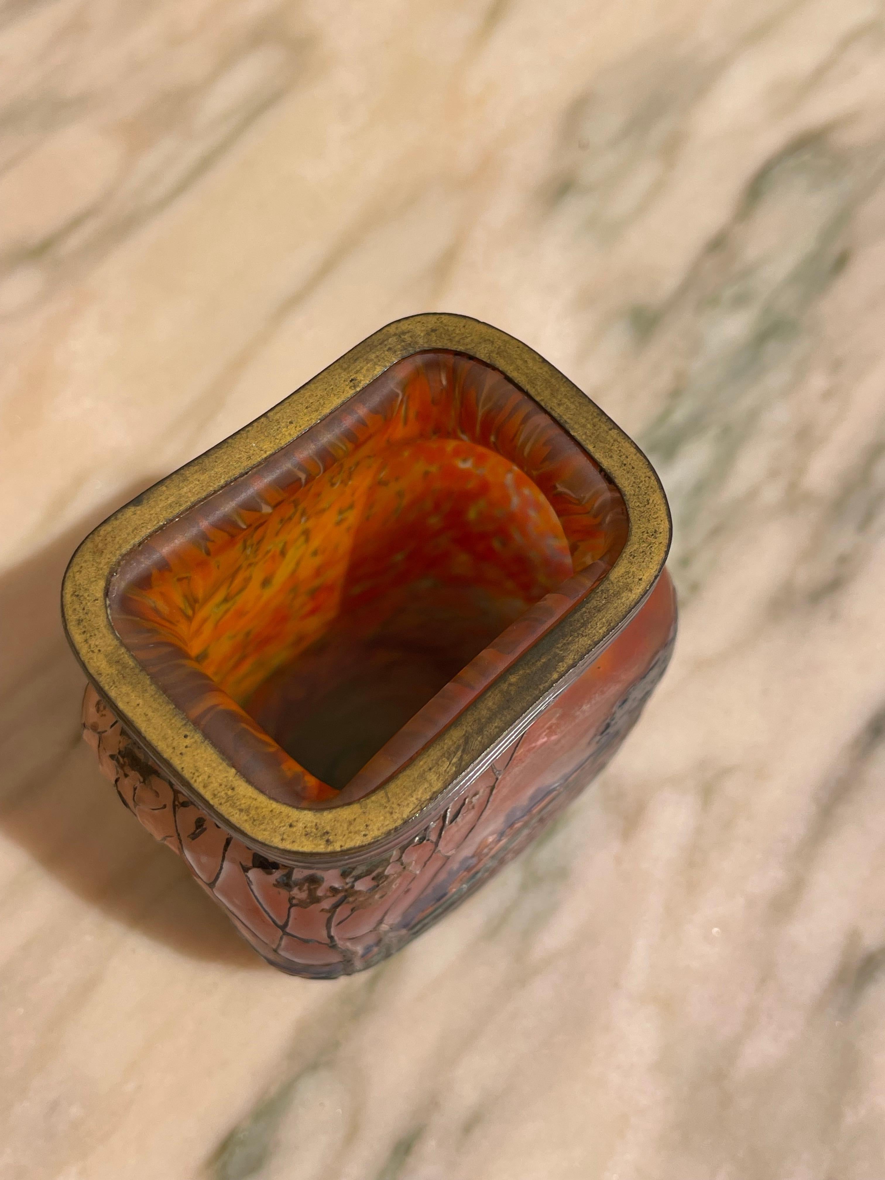 Legras Vase, Art Nouveau Style, XXth century For Sale 1