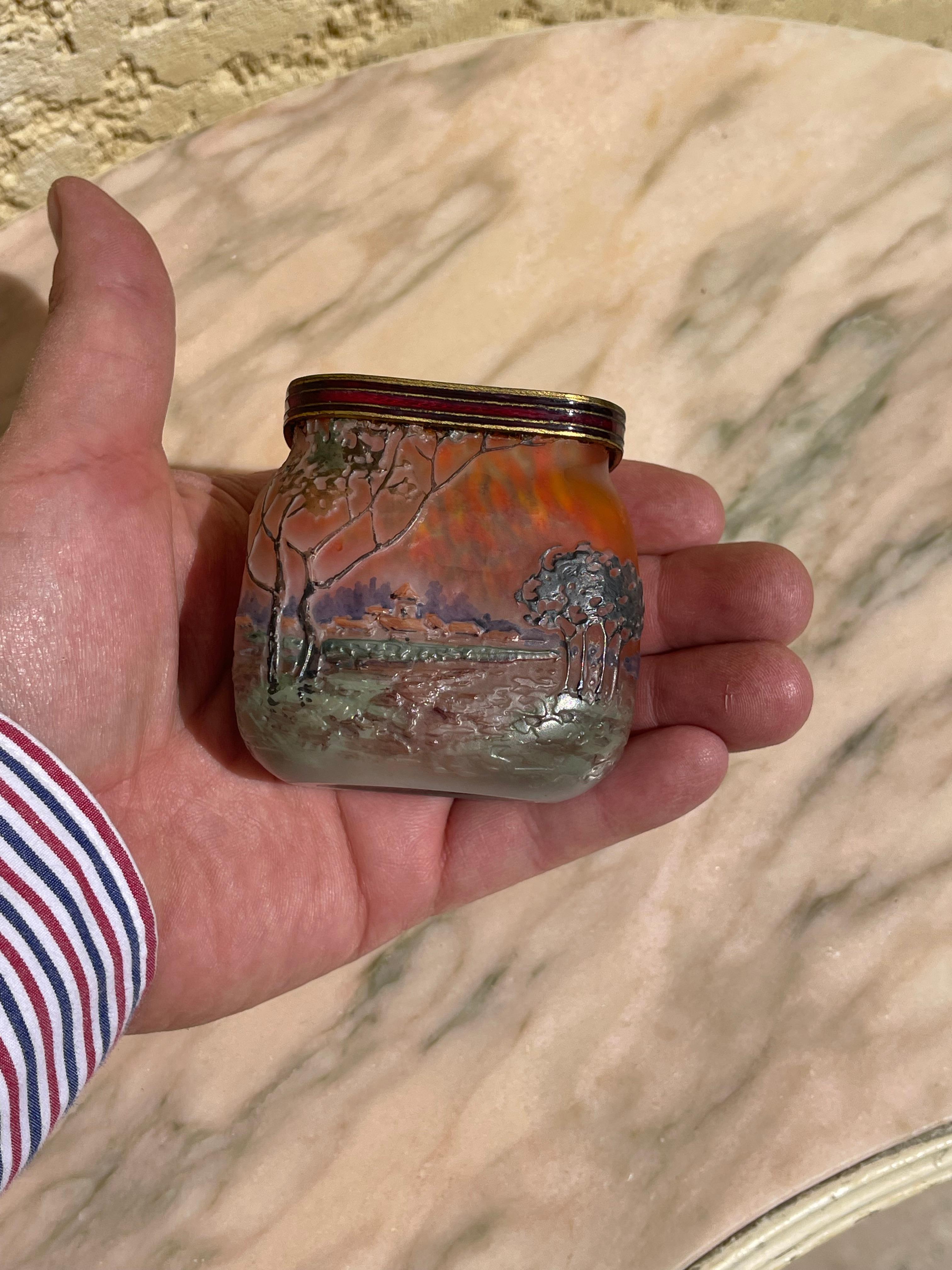 Legras Vase, Art Nouveau Style, XXth century For Sale 3