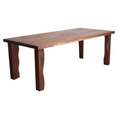 Legs Handcarved Walnut Dining Table