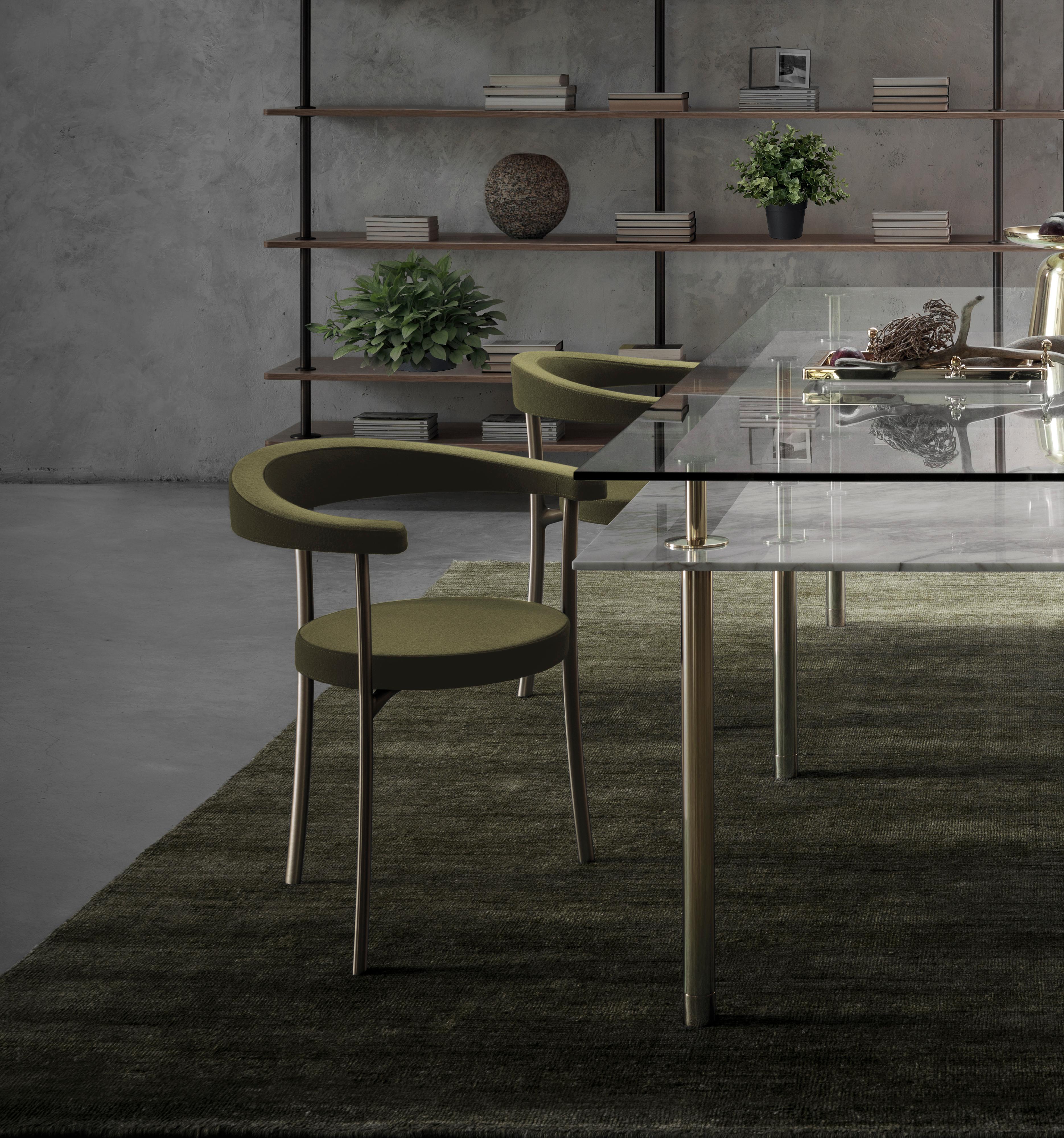 calacatta gold dining table