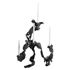 Leher Candelabra Medium in Brass, Viya by Vikram Goyal