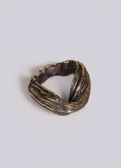 Leher Napkin Rings in Brass, Viya by Vikram Goyal