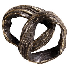Leher Napkin Rings in Brass, Viya by Vikram Goyal