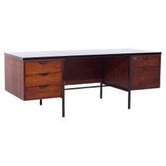 Bureau de direction Lehigh Leopold en noyer du milieu du siècle dernier