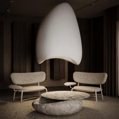 Lehit Plavnyk Medium Polystyrene Foam Pendant Lamp by Makhno