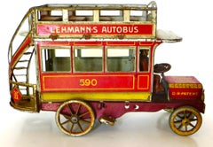 "Lehman Autobus" German WindUp Toy By The Ernest Paul Lehman Company, Circa 1903