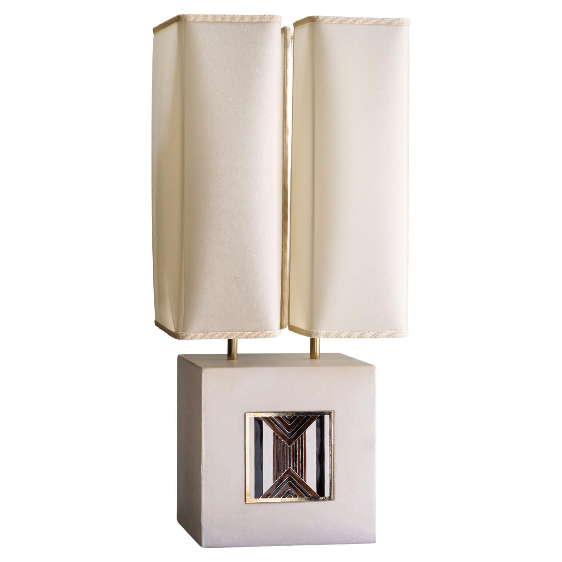 LEI LAMP - Parchment base For Sale