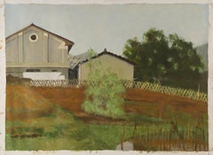 Lei Wang Paisaje Original Óleo Sobre Lienzo "Un estanque seco"