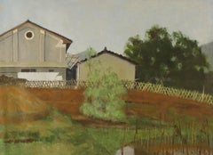 Lei Wang Paisaje Original Óleo Sobre Lienzo "Un estanque seco"