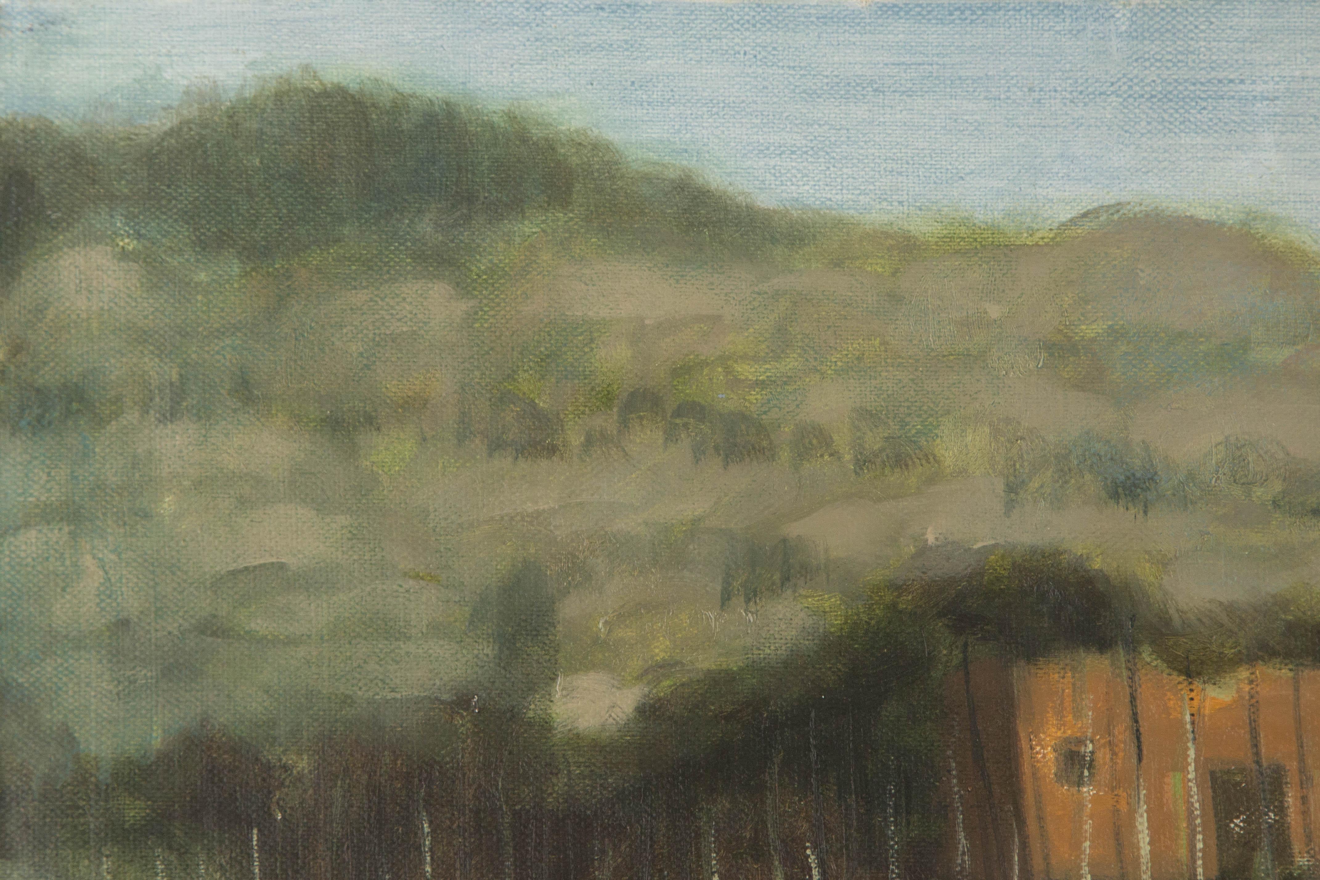Lei Wang Landscape Original Oil On Canvas 