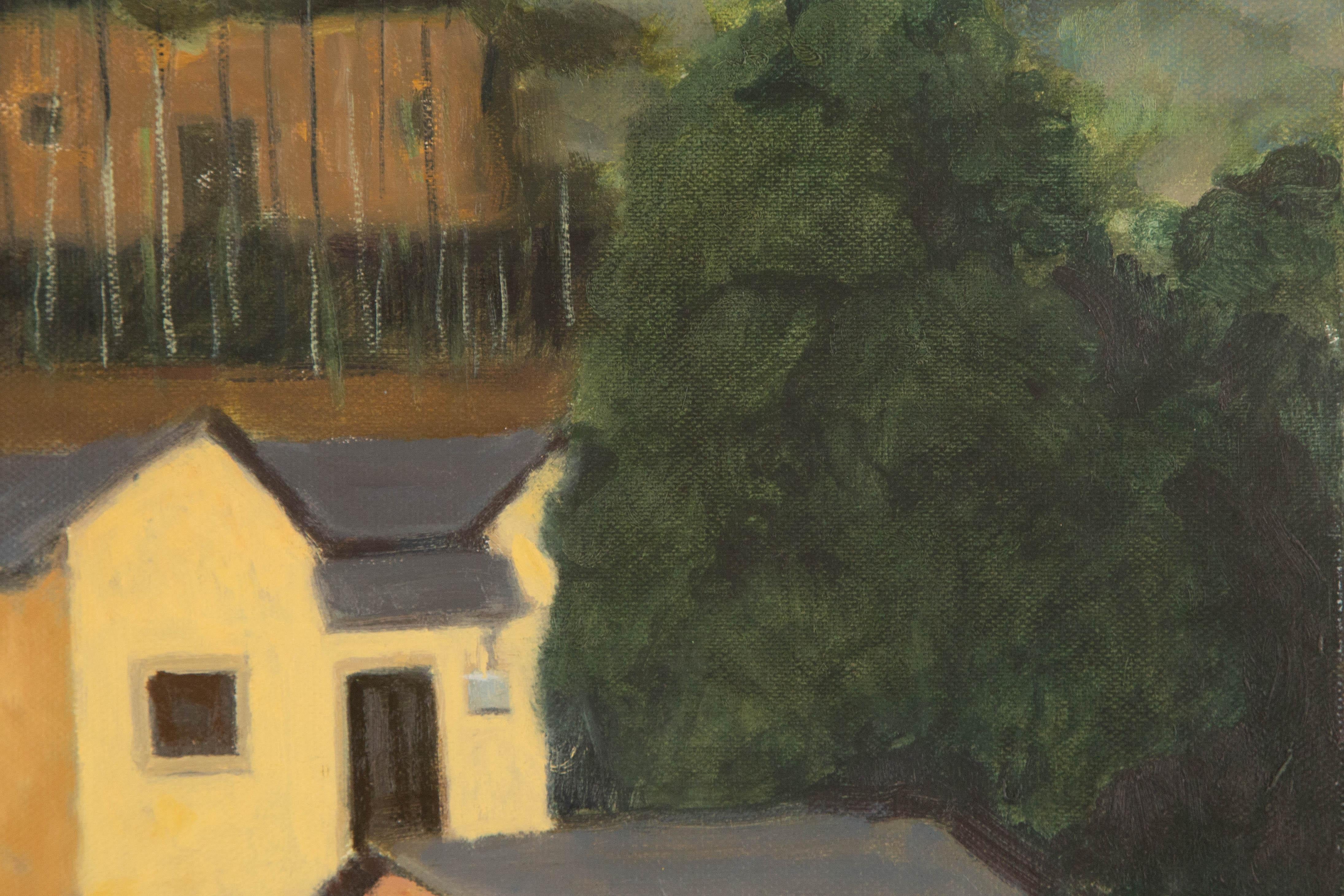 Lei Wang Landscape Original Oil On Canvas 