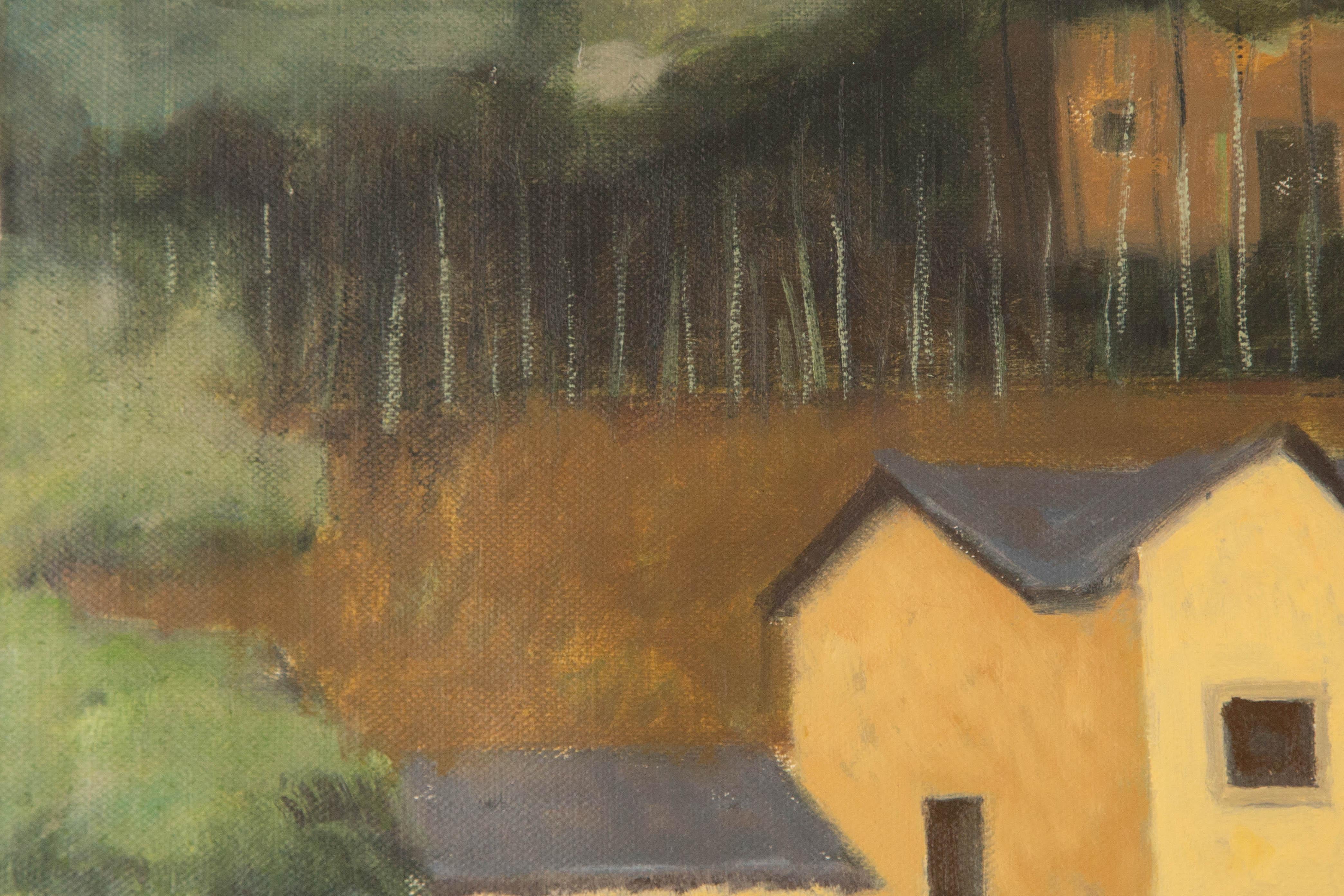 Lei Wang Landscape Original Oil On Canvas 
