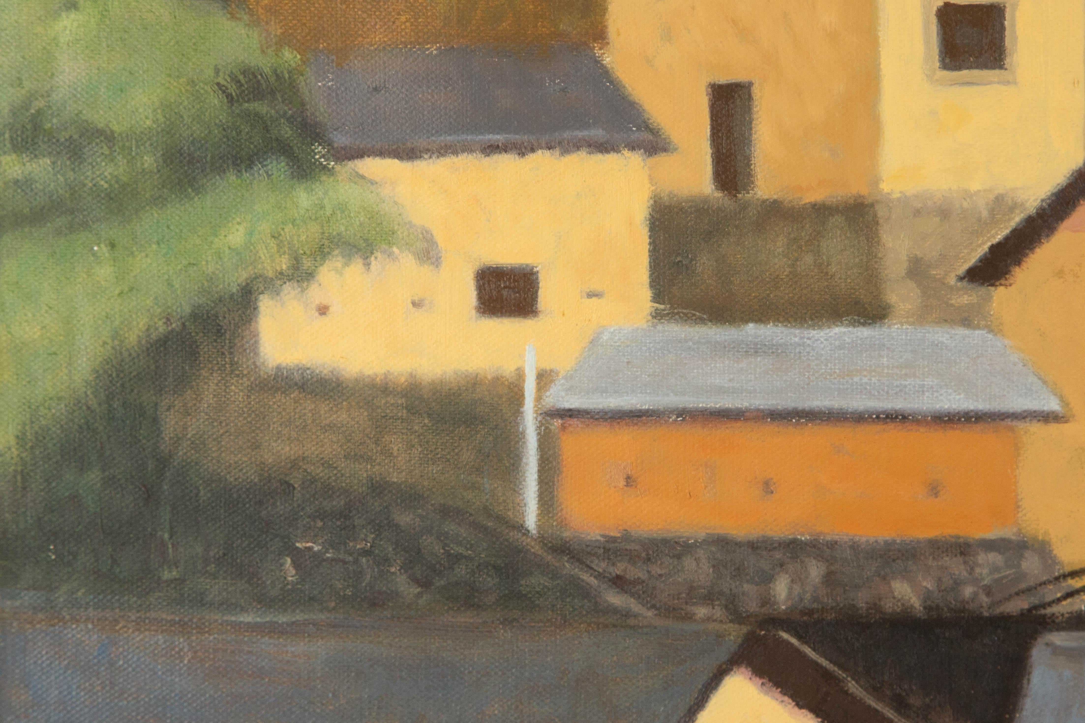 Lei Wang Landscape Original Oil On Canvas 