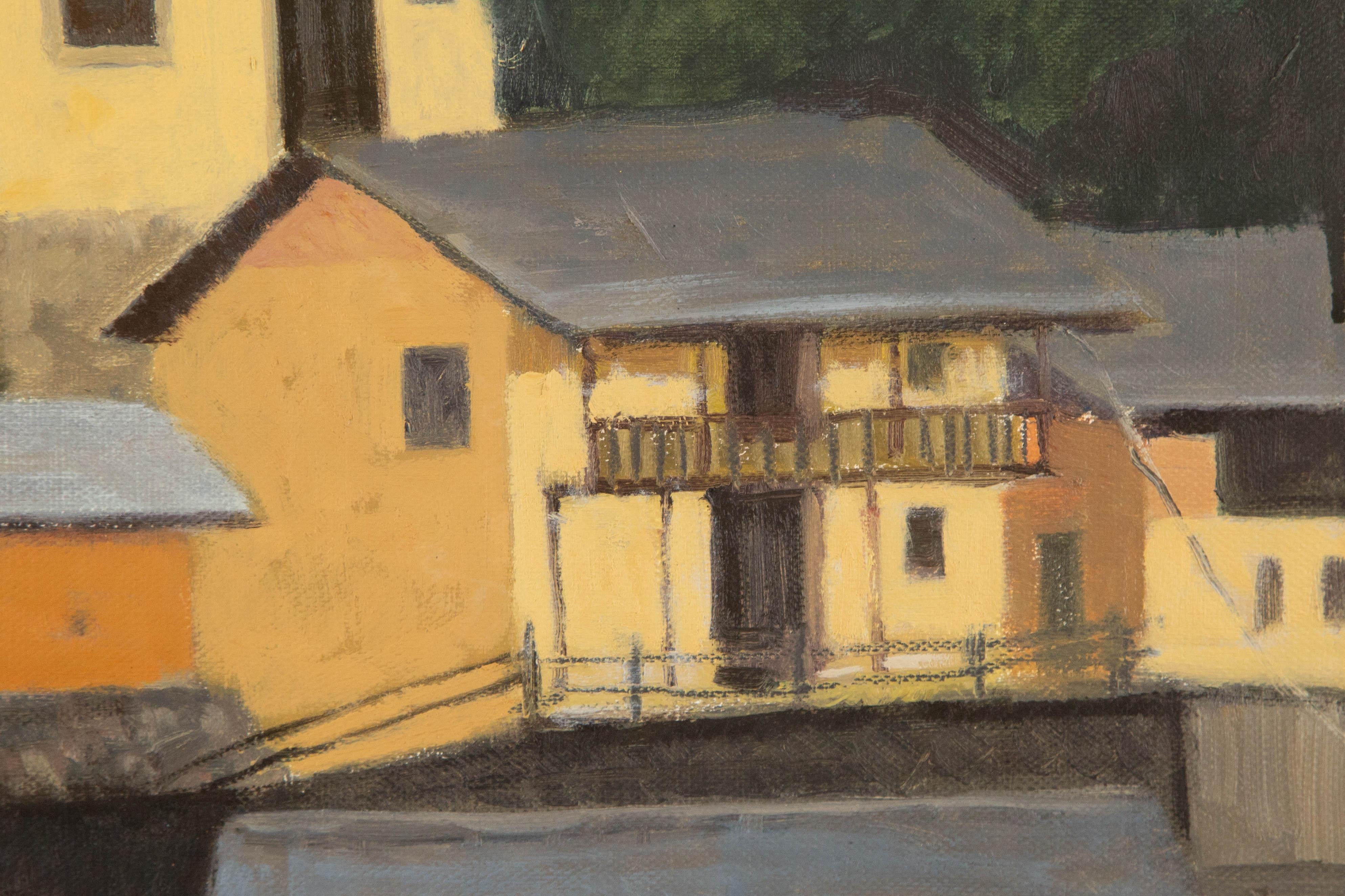 Lei Wang Landscape Original Oil On Canvas 