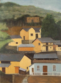 Lei Wang Landscape Original Oil On Canvas "Front and Back"