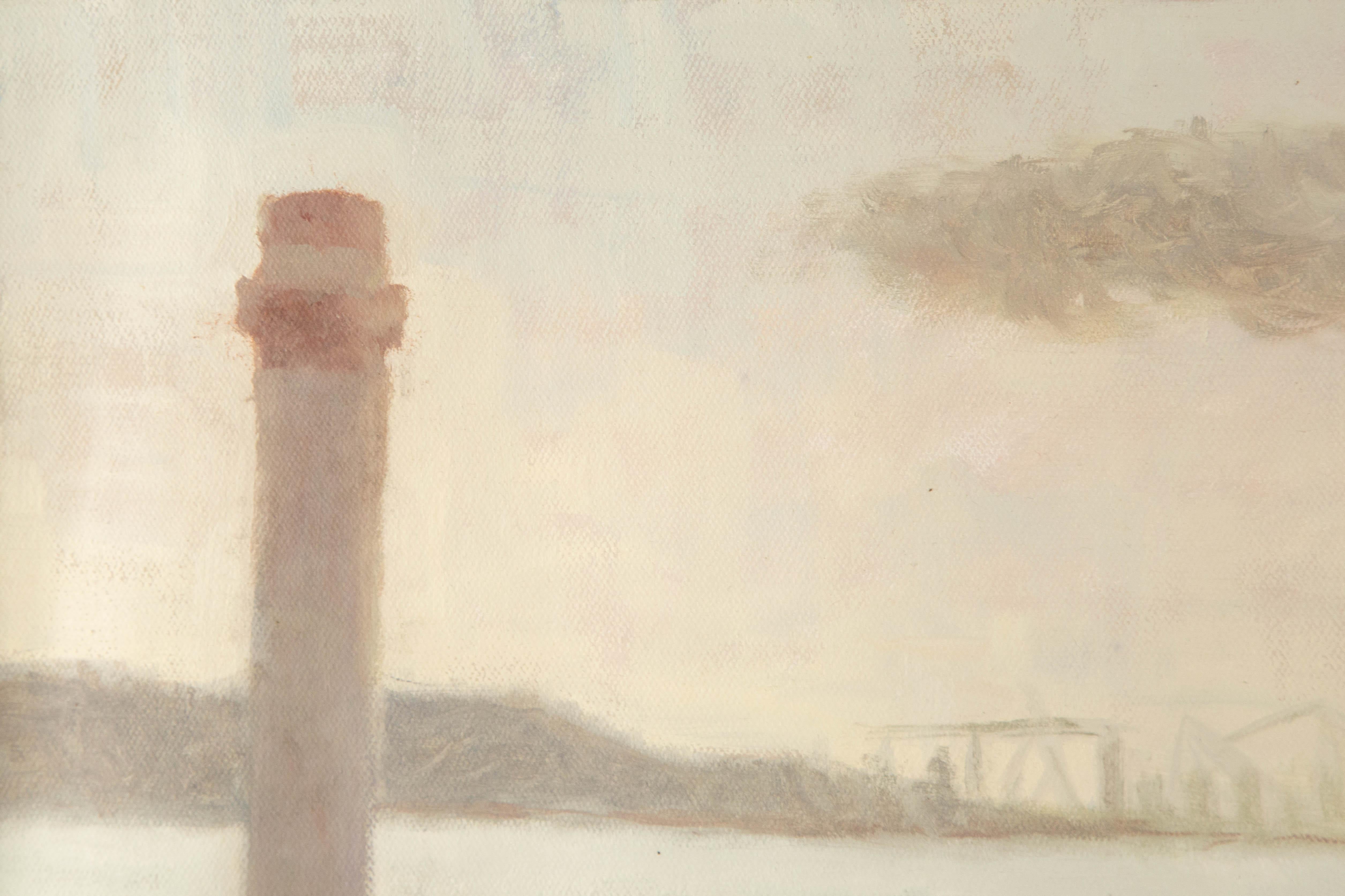 Lei Wang Landschaft Original Öl auf Leinwand 