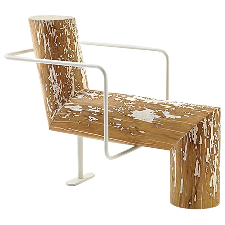 Lei Wood Bench, by Andrea Branzi, Made in Italy