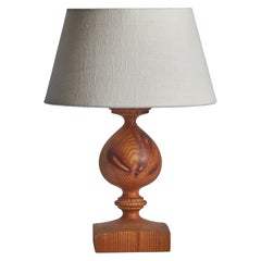 Leif Christensson, Lámpara de mesa, Pino, Suecia, años 70