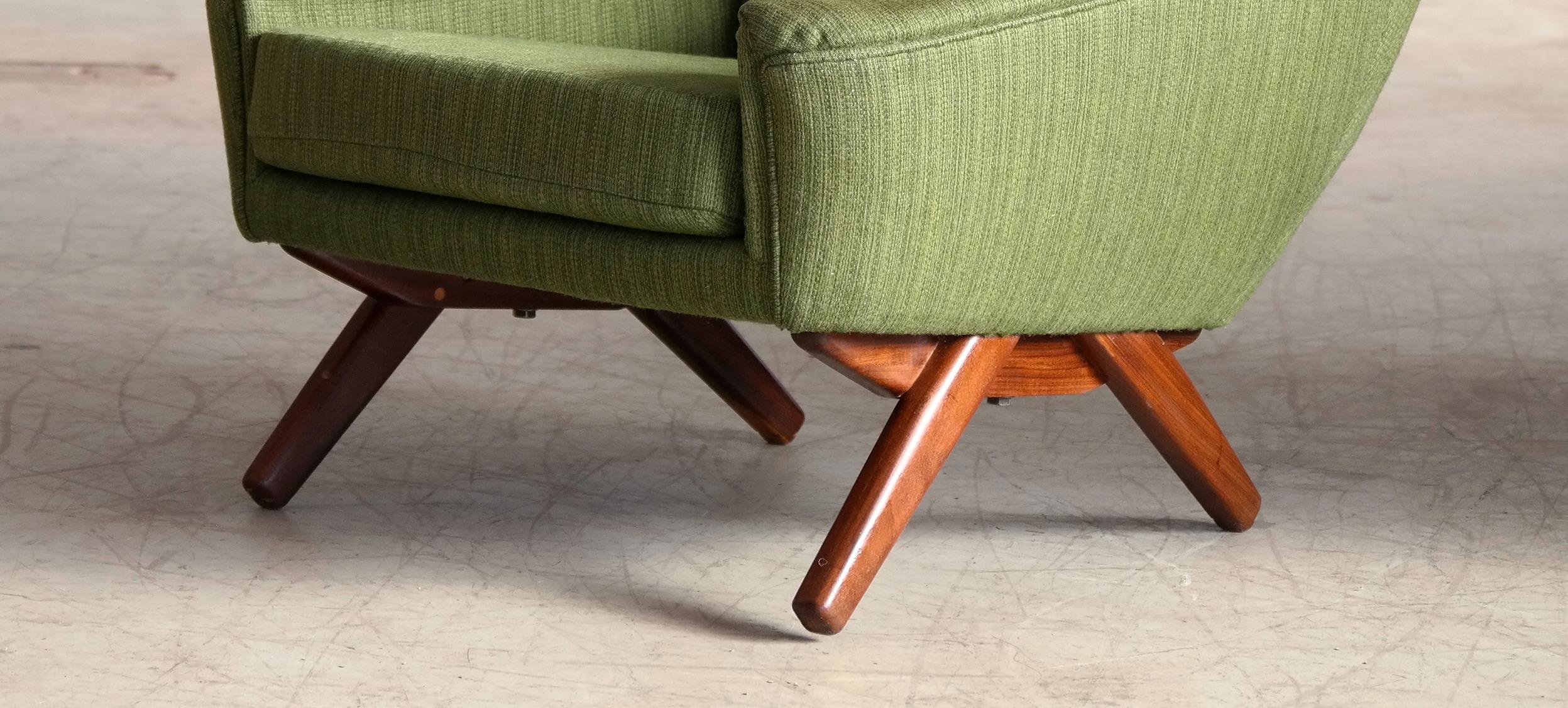 Leif Hansen Lounge Chair Danish, Midcentury In Good Condition In Bridgeport, CT