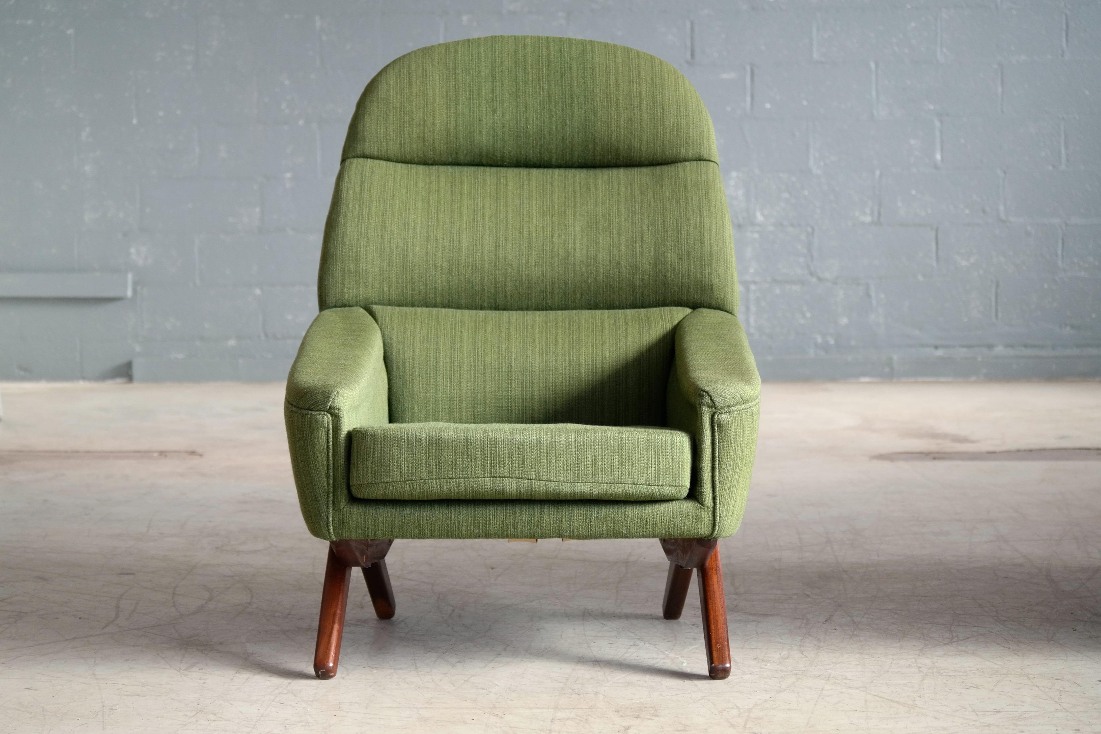 Mid-Century Modern Leif Hansen Lounge Chair Danish, Midcentury