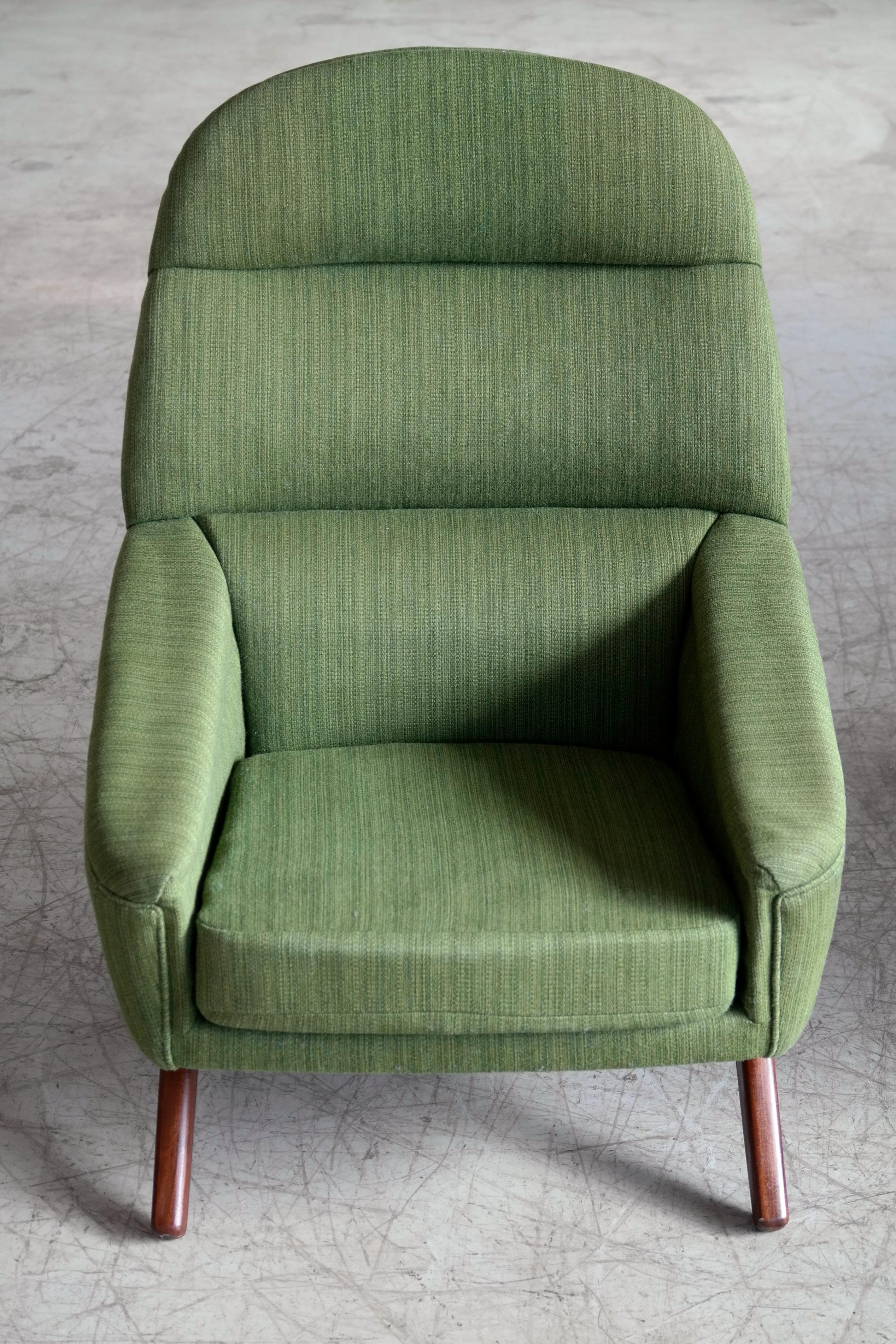 Mid-20th Century Leif Hansen Lounge Chair Danish, Midcentury