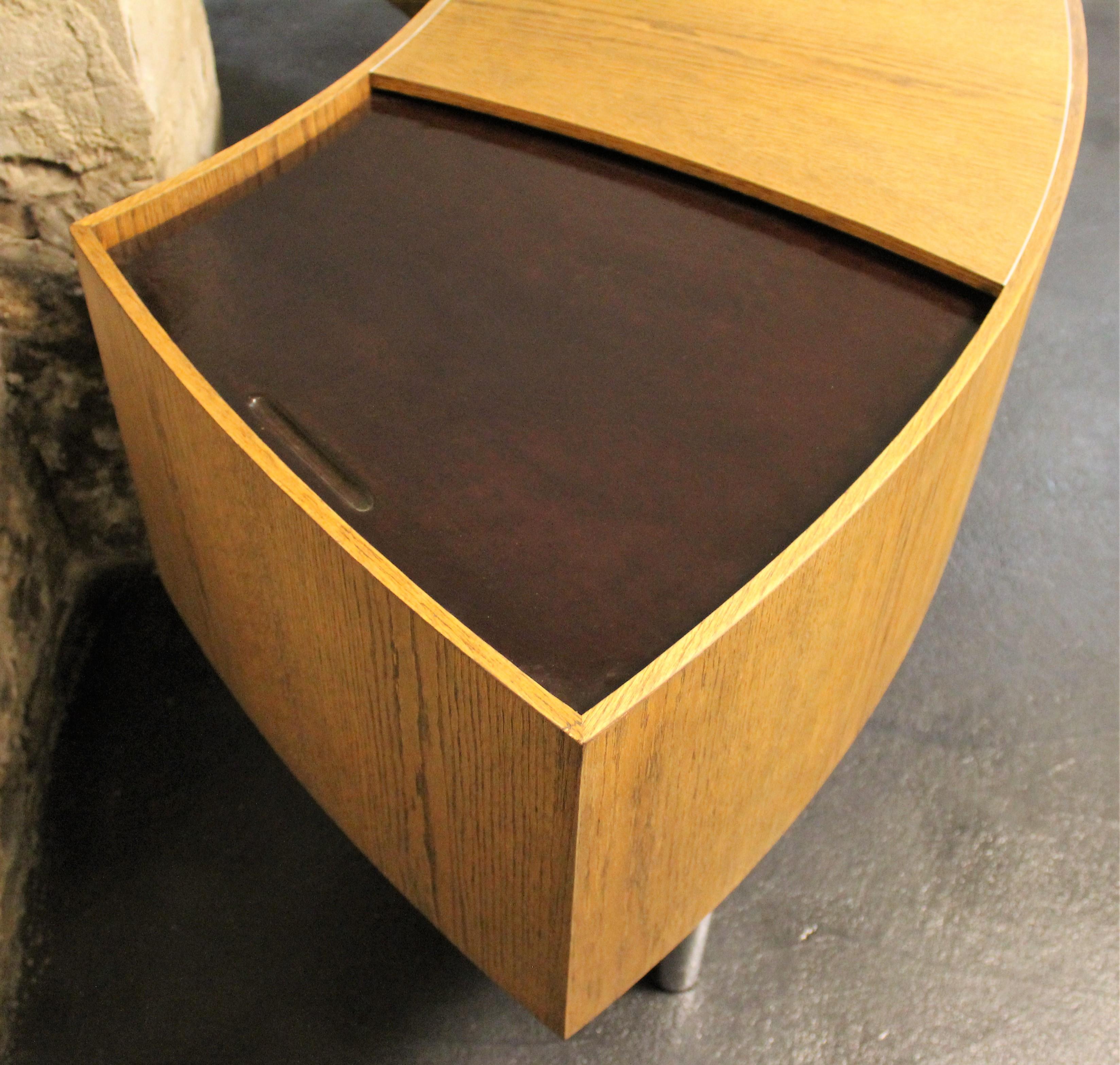Leif Jacobsen Curved Mid-Century Modern Floating Desk 5