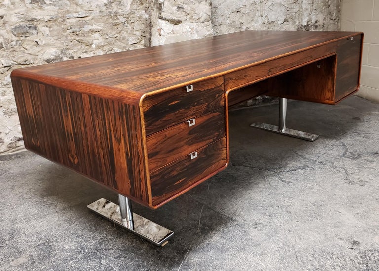 Leif Jacobsen Rosewood Executive Desk at 1stDibs leif jacobsen desk