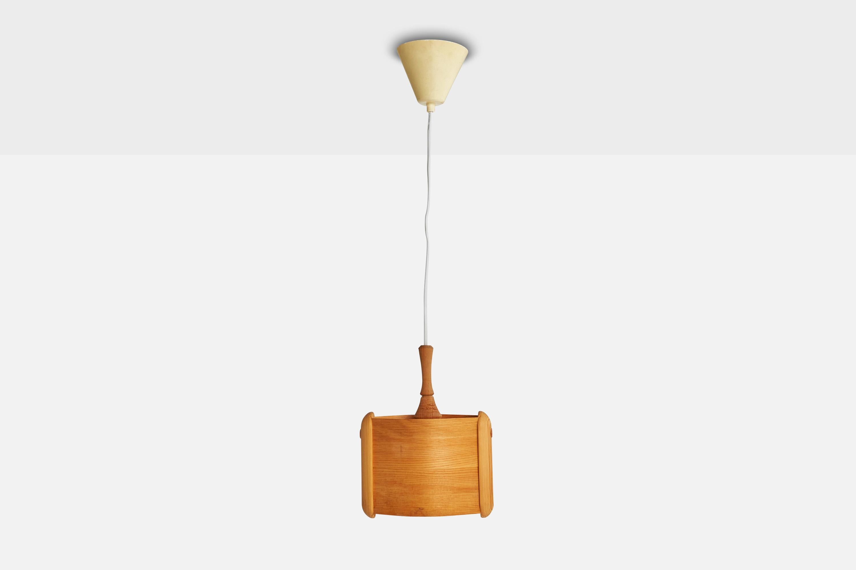 Leif Wikner, Lampade a sospensione, Pino, Svezia, anni '70 in vendita 2