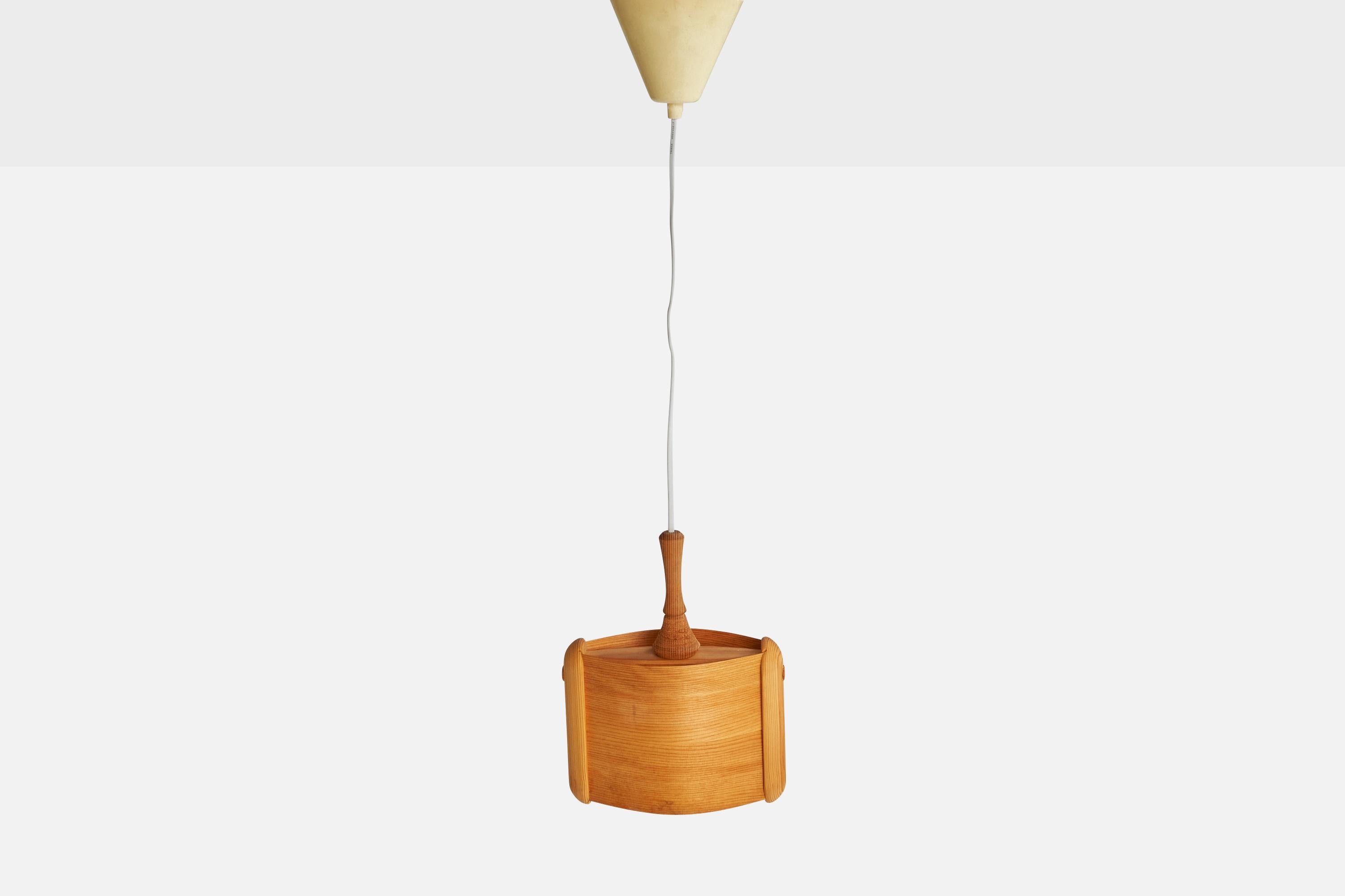 Leif Wikner, Lampade a sospensione, Pino, Svezia, anni '70 in vendita 3