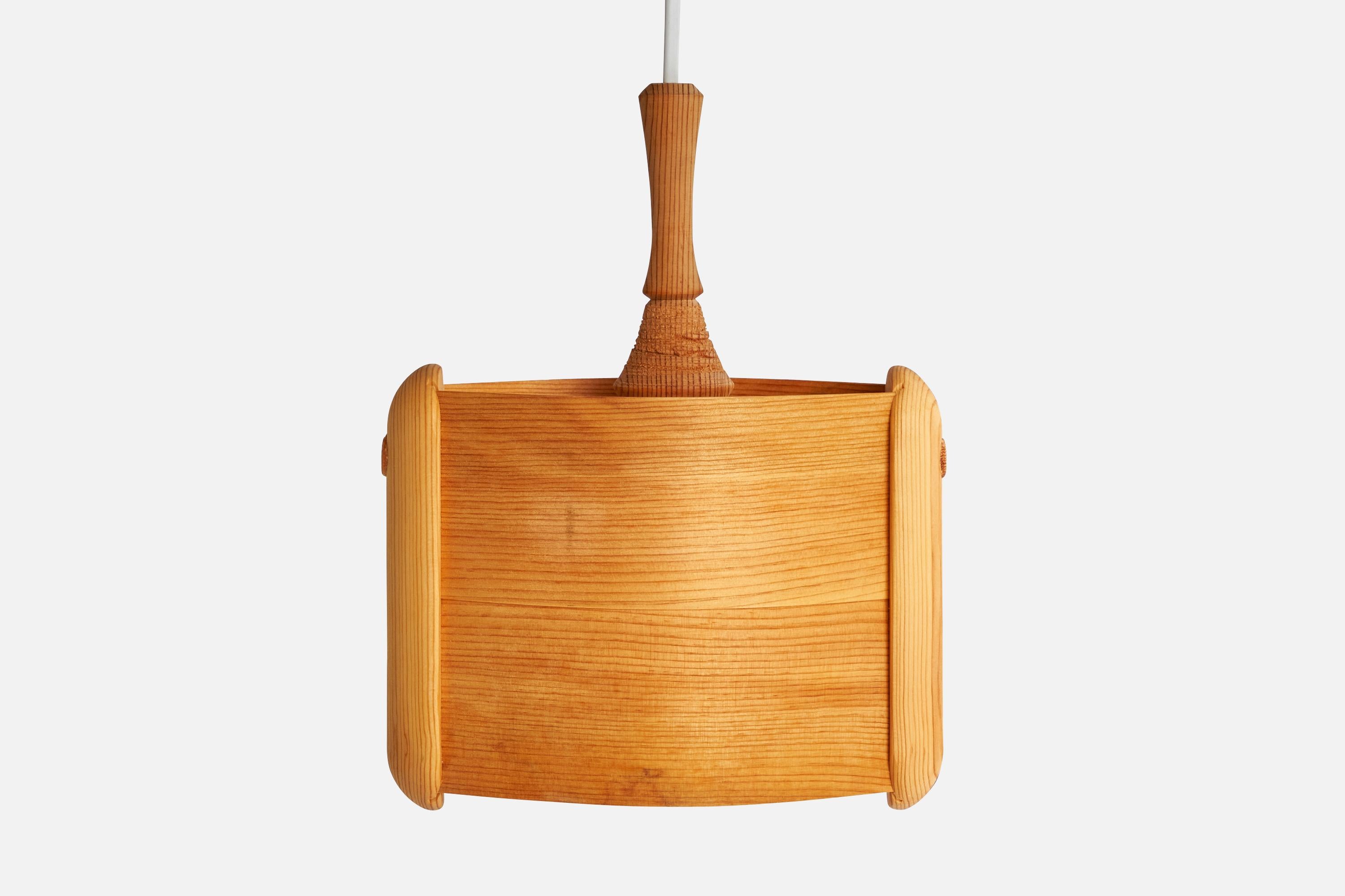 Leif Wikner, Lampade a sospensione, Pino, Svezia, anni '70 in vendita 4