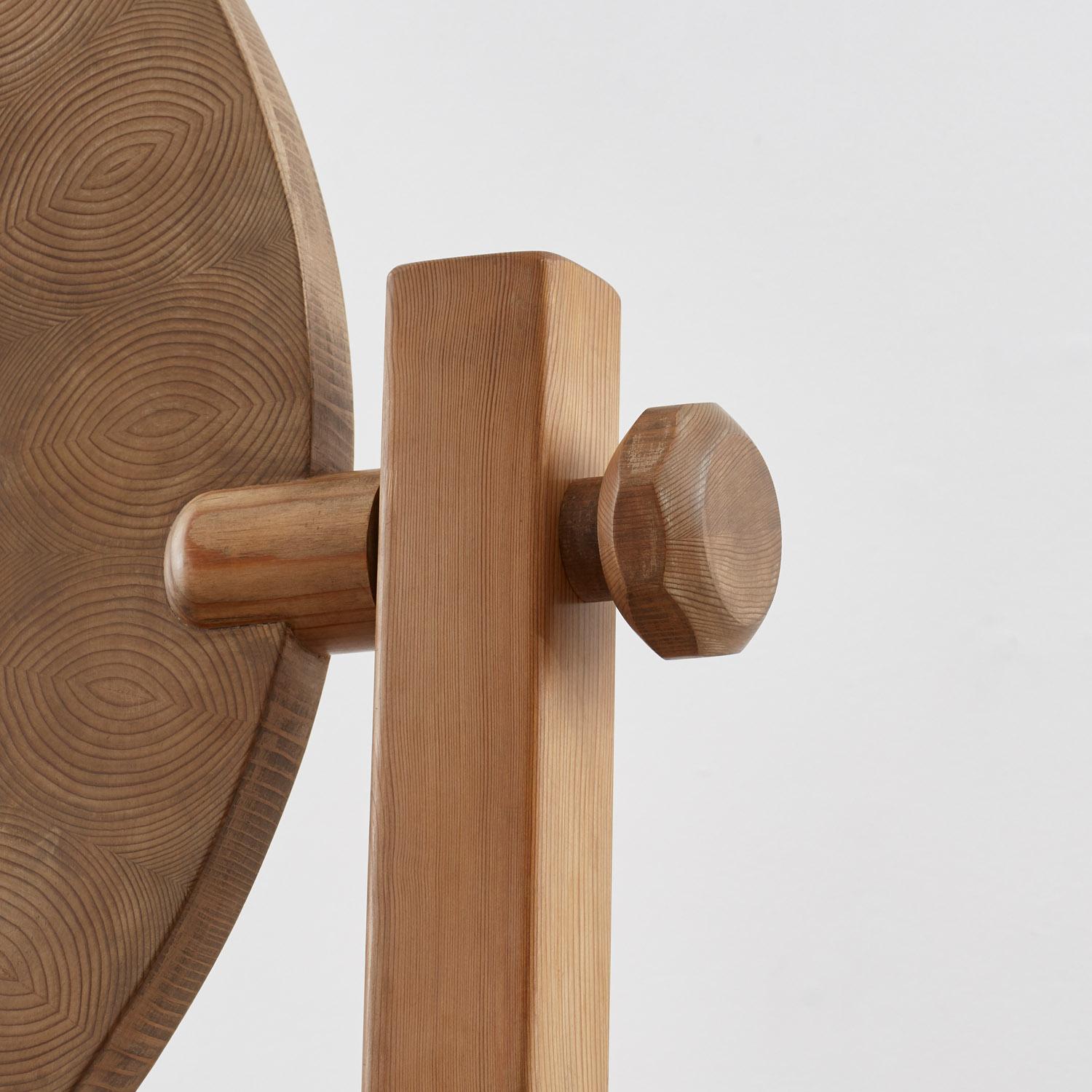 Pine Leif Wikner pine dressing table and stool - Sweden, 1970s