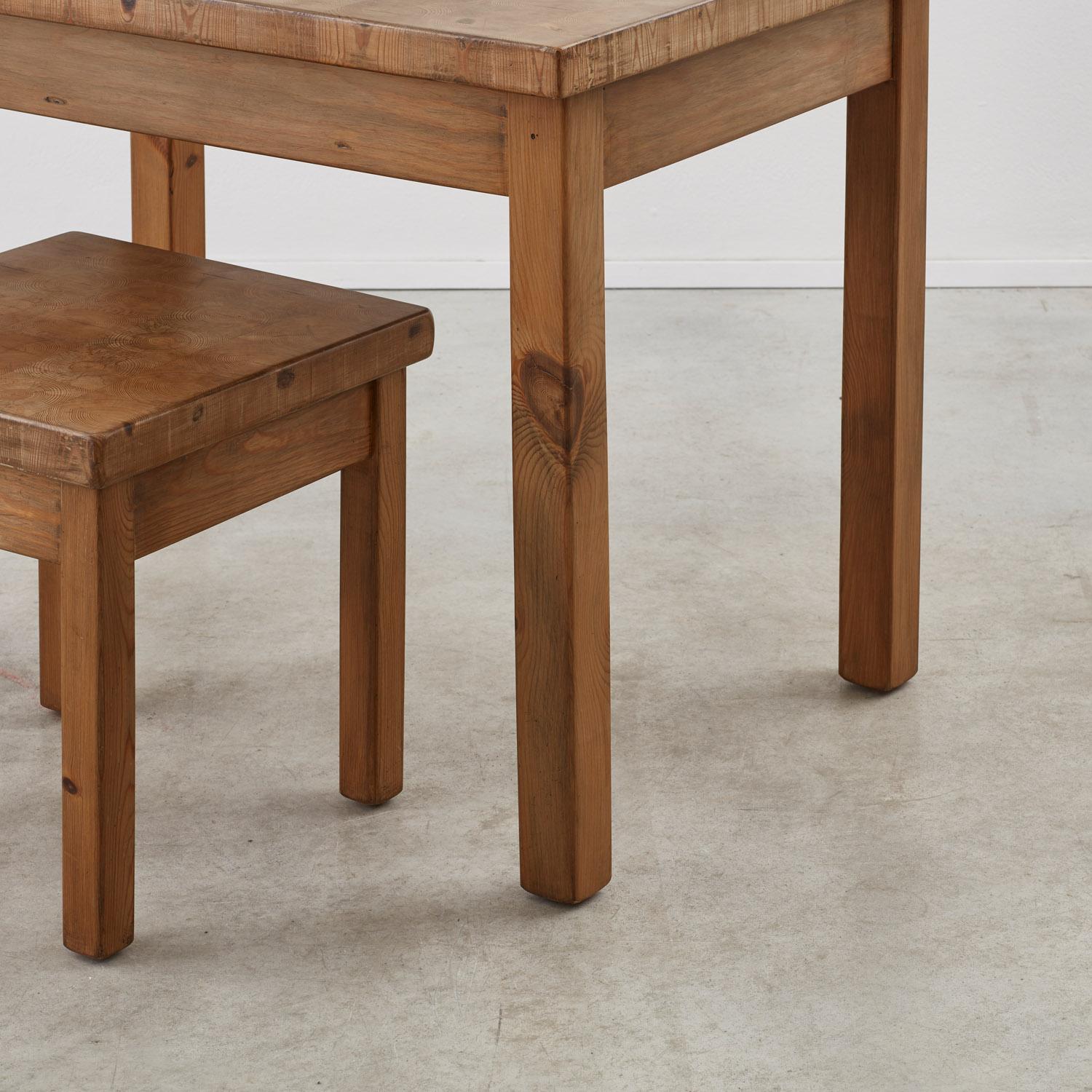 Leif Wikner pine dressing table and stool - Sweden, 1970s 1