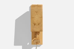 Leif Wikner, Wall Light, Pine, Sweden, 1970s
