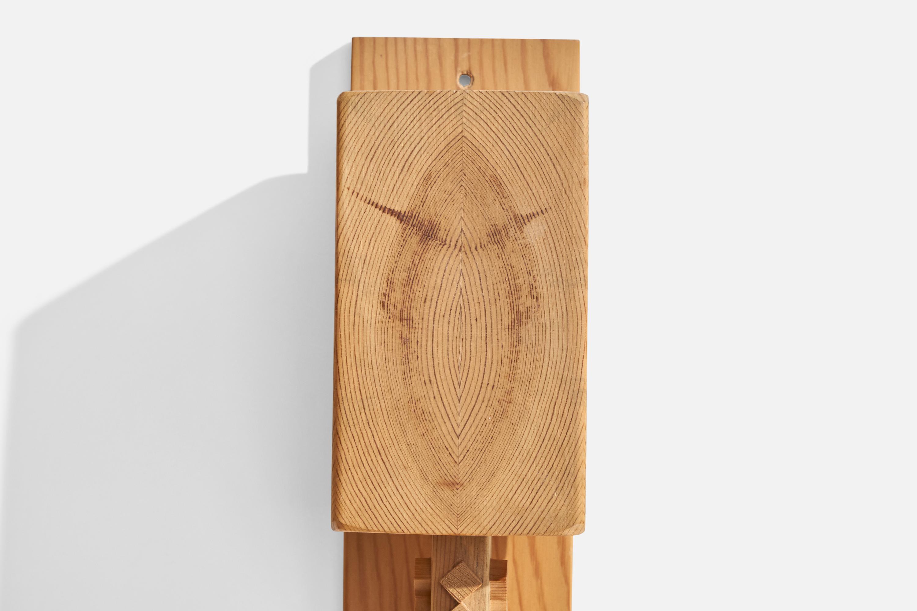 Pin Applique murale Leif Wikner, pin, Suède, 1970 en vente