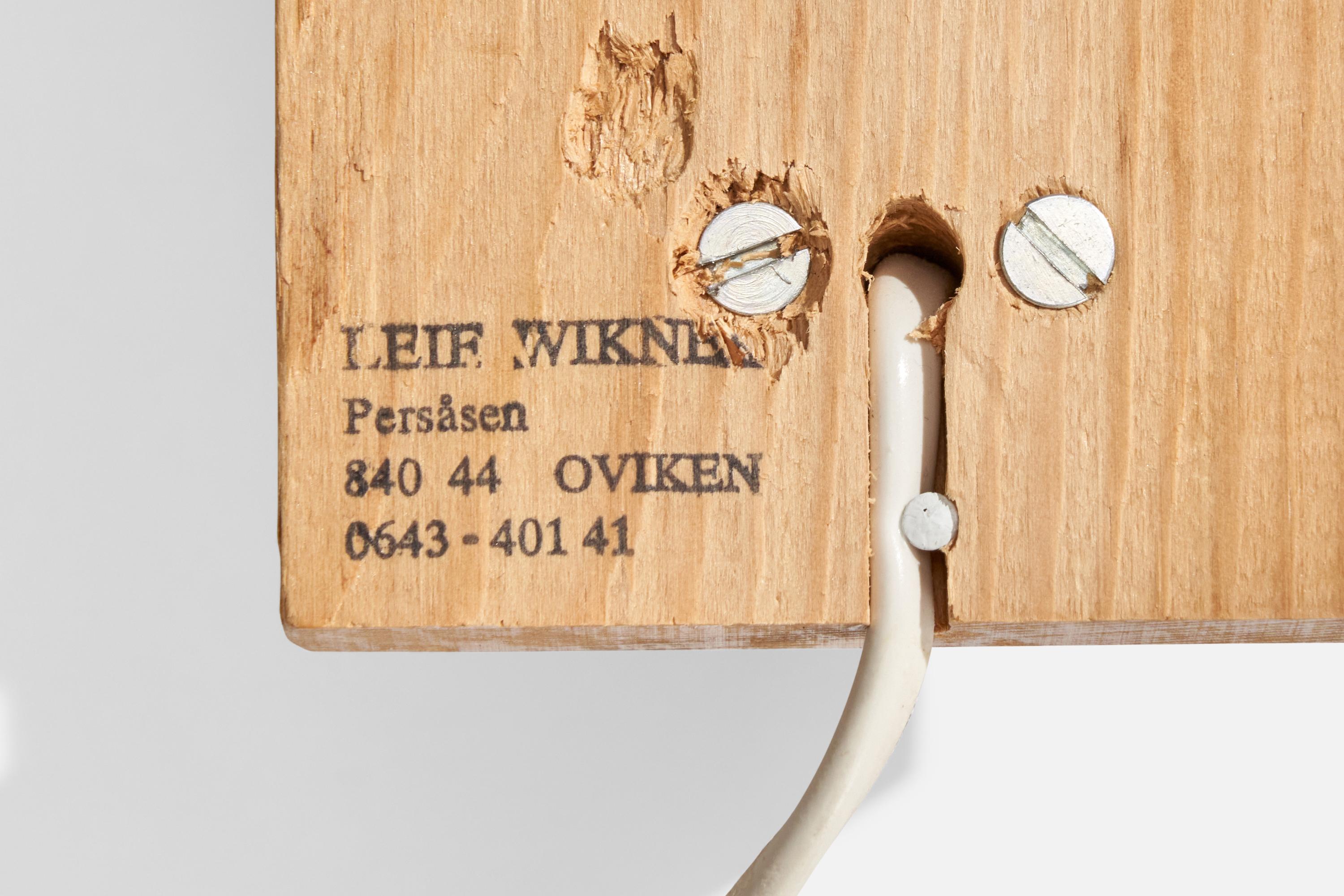 Applique murale Leif Wikner, pin, Suède, 1970 en vente 2