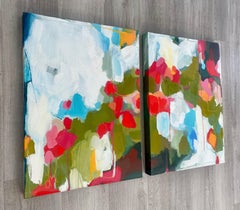 "Arc de Fleurs" (2023) by Leigh Ann Van Fossan, Original Acrylic &Oil Painting