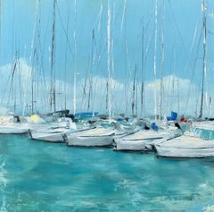 "Boat Drinks" Oil Painting