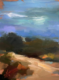 "Creek Path" (2024) by Leigh Ann Van Fossan, Original Oil Painting