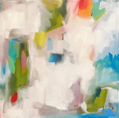 "Sueño de islas" (2023) de Leigh Ann Van Fossan, Pintura original al óleo y acrílico
