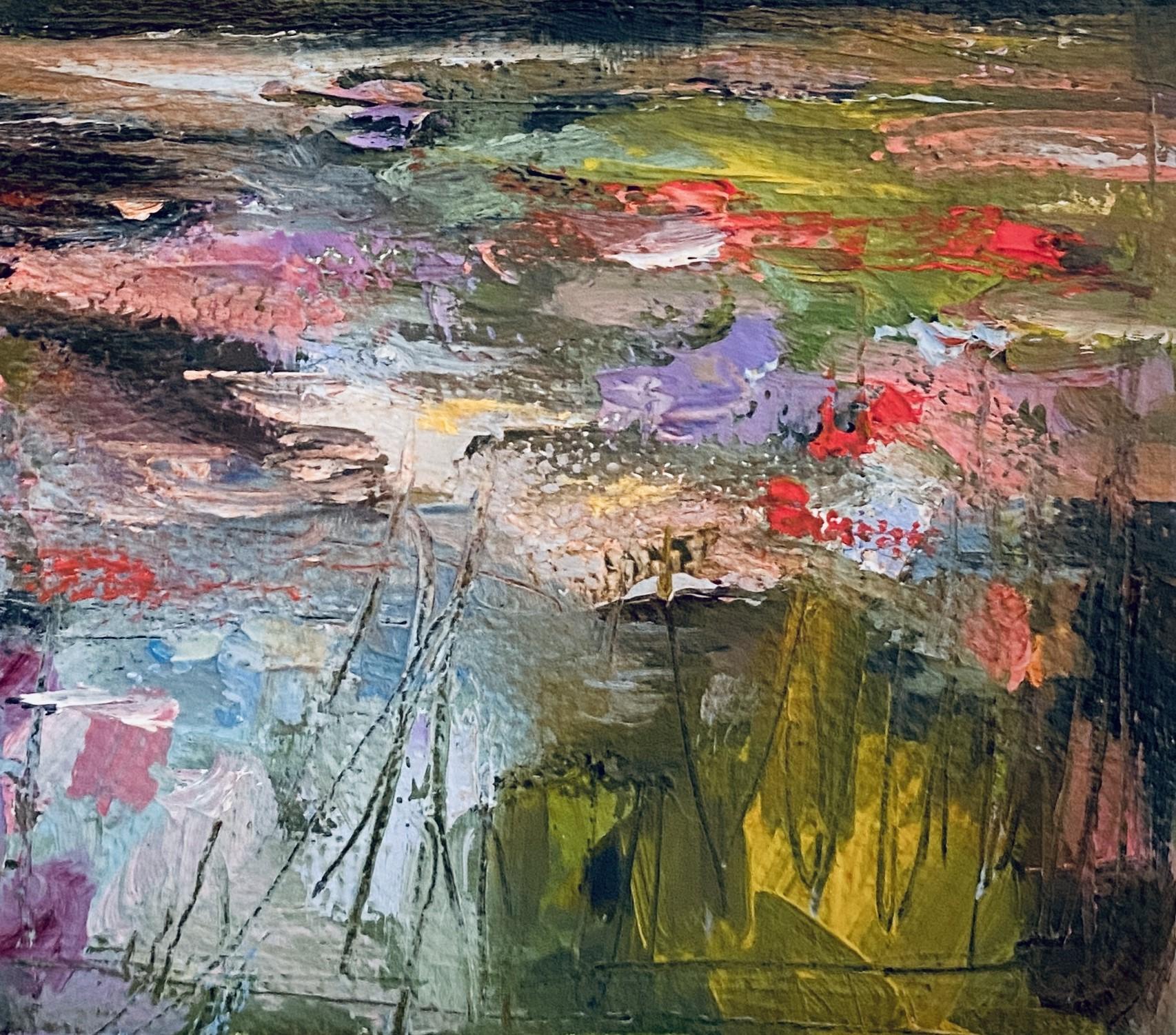 „Le Jardin de Monet, I“ (2023) von Leigh Ann Van Fossan, Ölgemälde, Lily Pond im Angebot 3