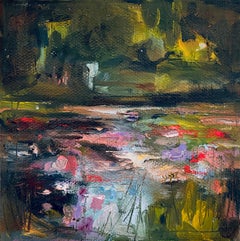 "Le Jardin de Monet, I" (2023) by Leigh Ann Van Fossan, Oil Painting, Lily Pond
