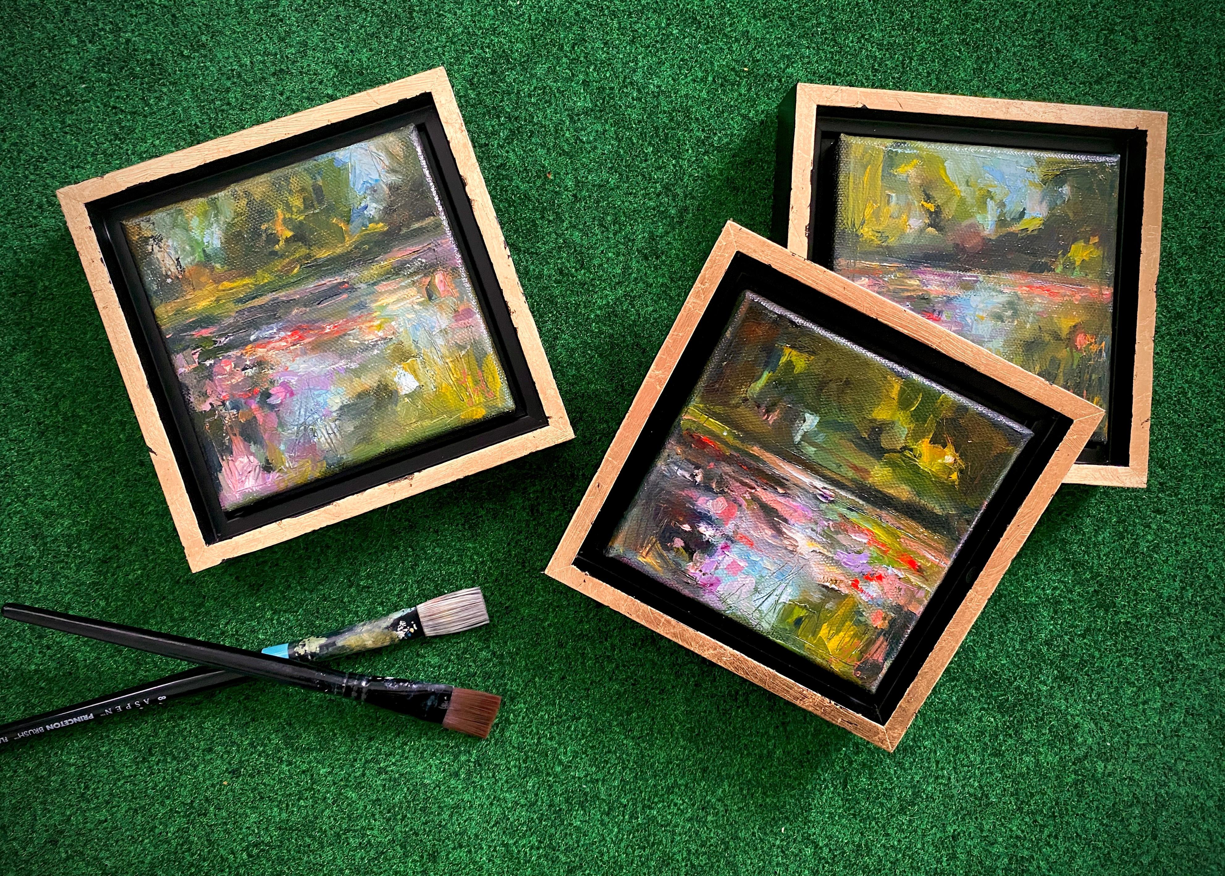 „Le Jardin de Monet, II“ (2023) von Leigh Ann Van Fossan, Ölgemälde, Lily Pond im Angebot 2