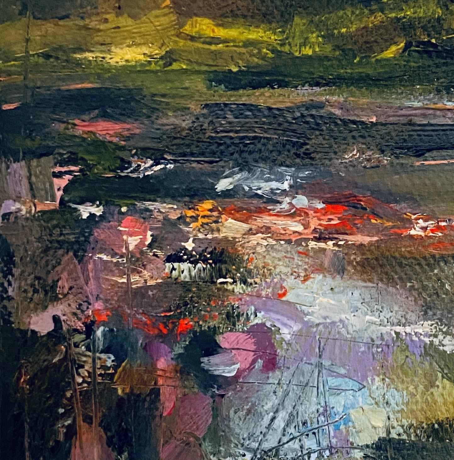 „Le Jardin de Monet, II“ (2023) von Leigh Ann Van Fossan, Ölgemälde, Lily Pond im Angebot 3