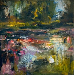 "Le Jardin de Monet, II" (2023) by Leigh Ann Van Fossan, Oil Painting, Lily Pond