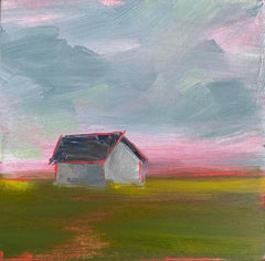 "Prairie, Red" Oil Painting