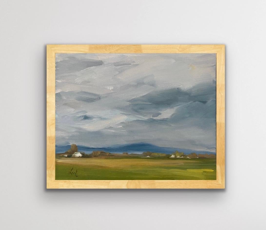 „Rain To The North“ (2024) von Leigh Ann Van Fossan, Original-Ölgemälde im Angebot 1