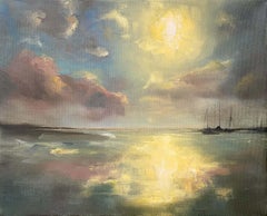Sundance Upon the Sea, Original Oil Painting
